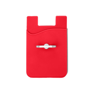 Prime Line Silicone Card Holder with Metal Ring Phone Stand